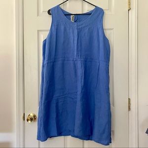 FLAX Linen A Line Shift Dress Size L